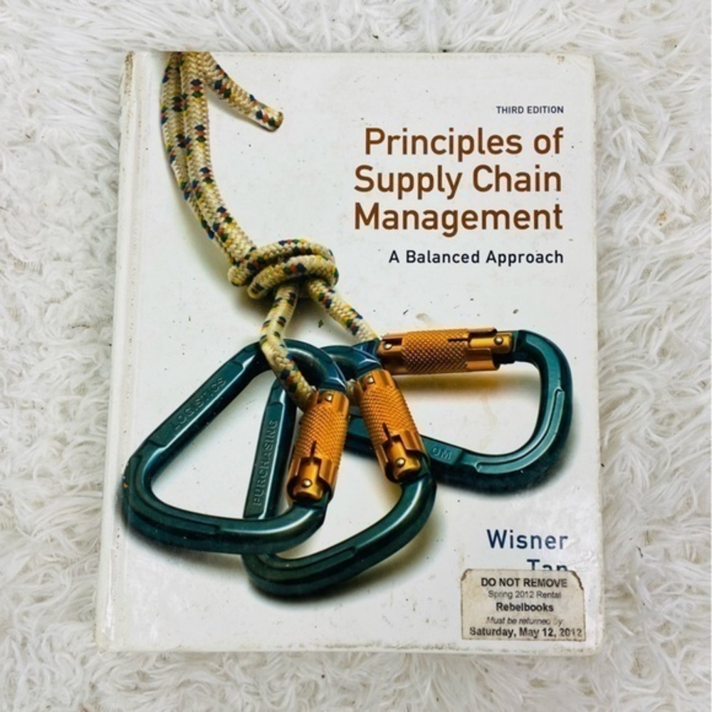 PRINCIPLES OF SUPPLY CHAIN MANAGEMENT a balanced approach college book